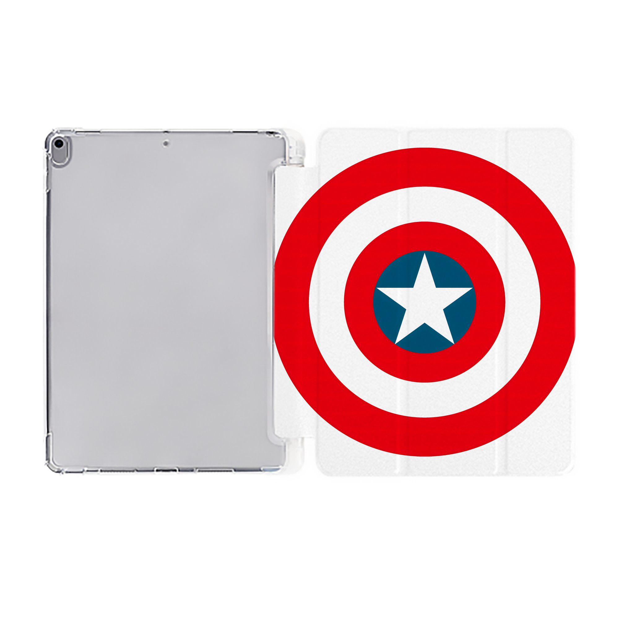 （画像用） アベンジャーズ The Avengers IPad ケース ペン収納付き 三つ折りスタンド PUレザー×シリコン 対応機種9.5/10.5/10.9インチ